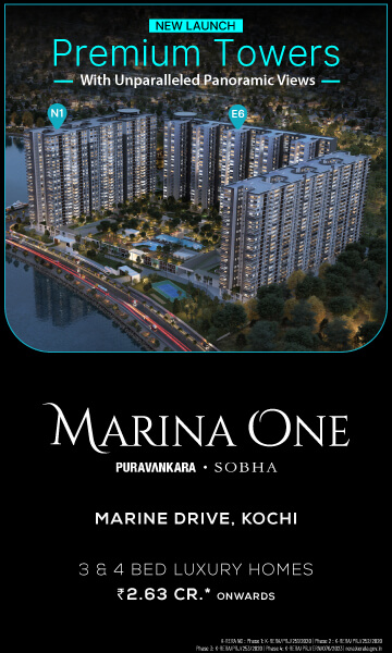Marina One - Apartments on Marine Drive in Kochi Ernakulam By Puravankara & Sobha
